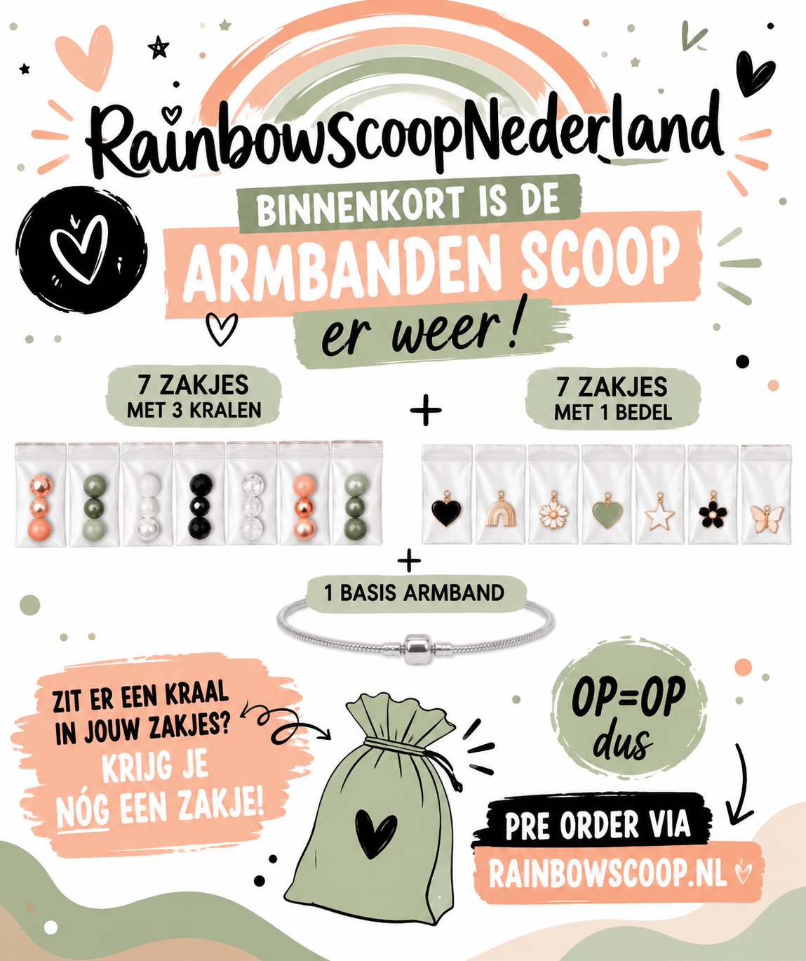 Bedelarmband zakjes