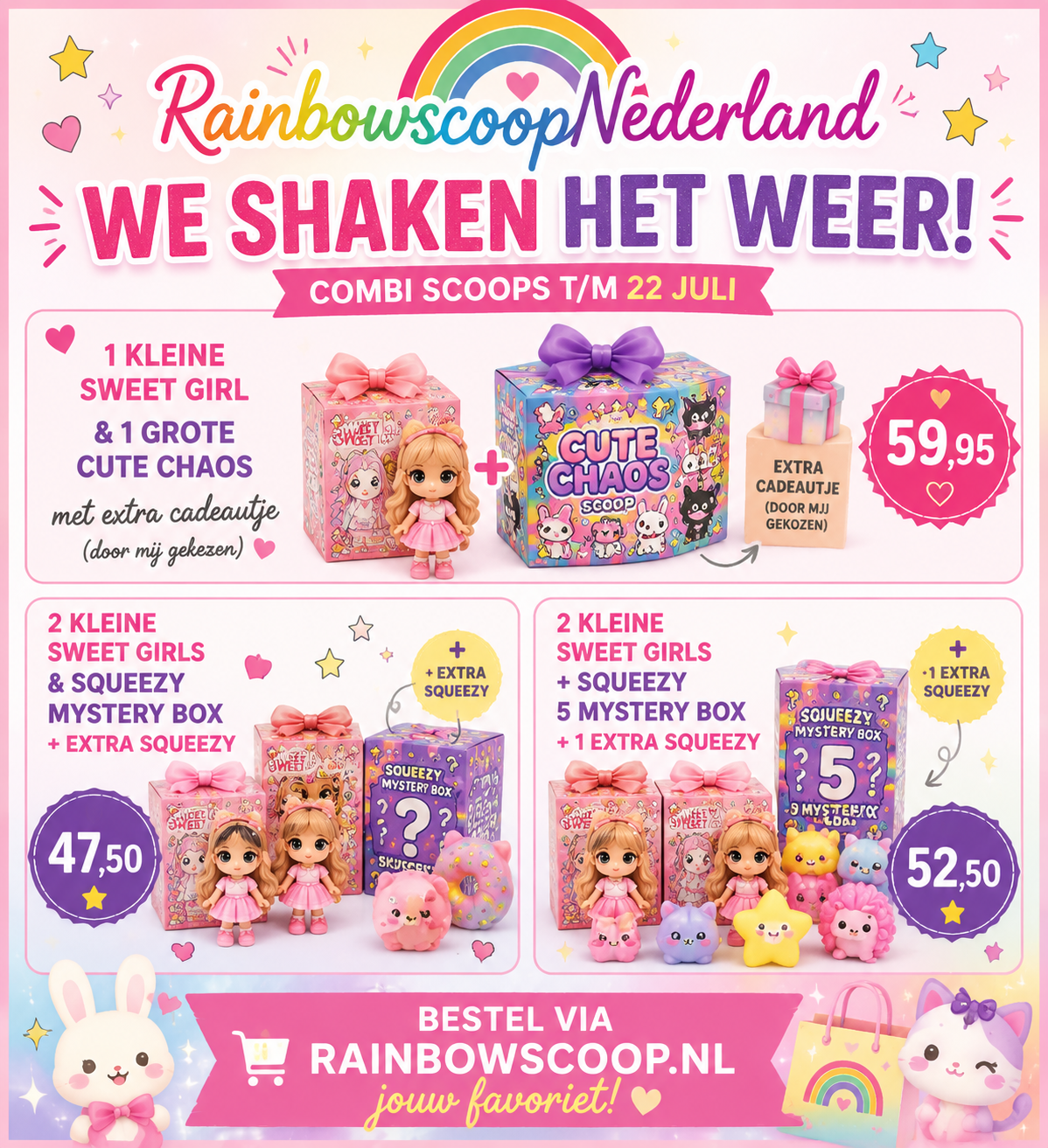1 kleine sweet girl&1 grote cute chaos scoop