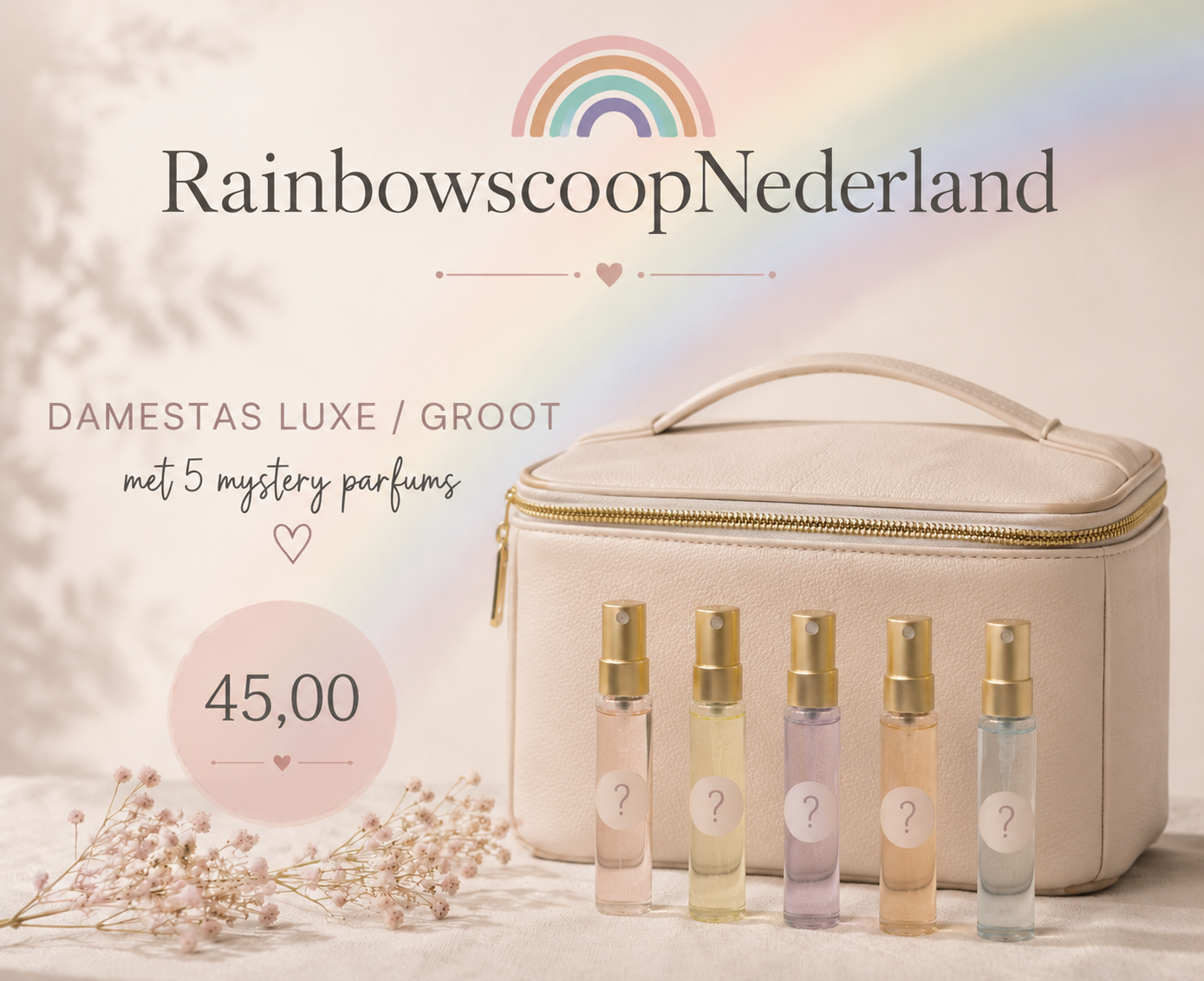 Luxe grote tas & 5 parfums