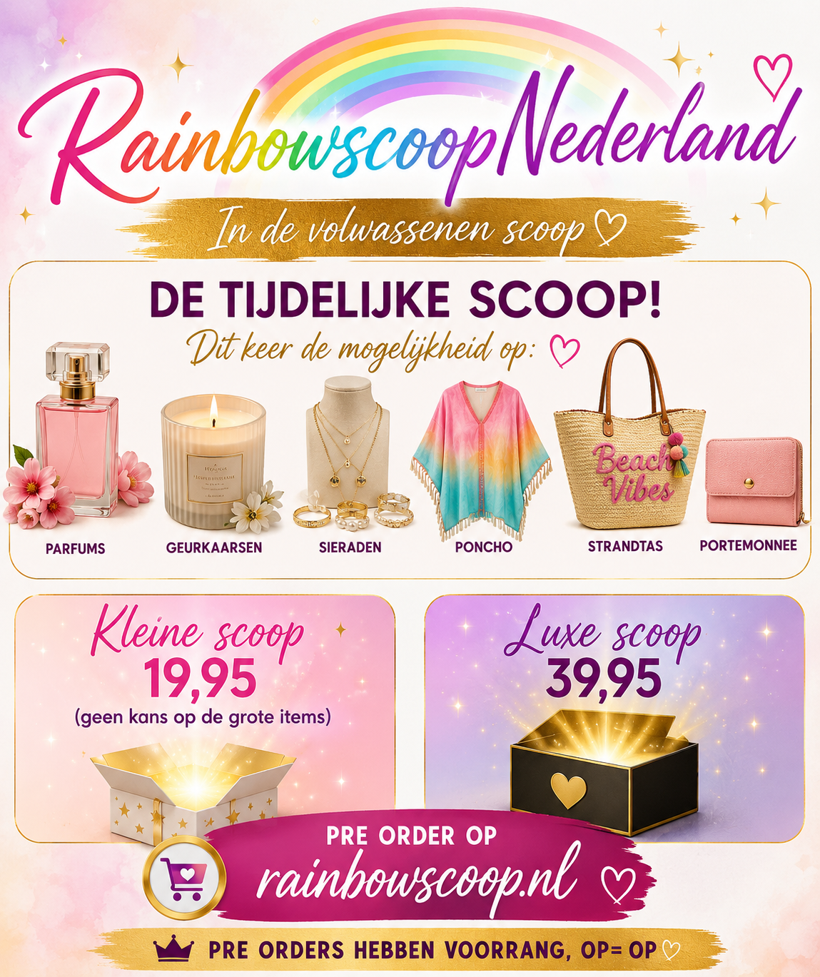 Volwassen scoop groot