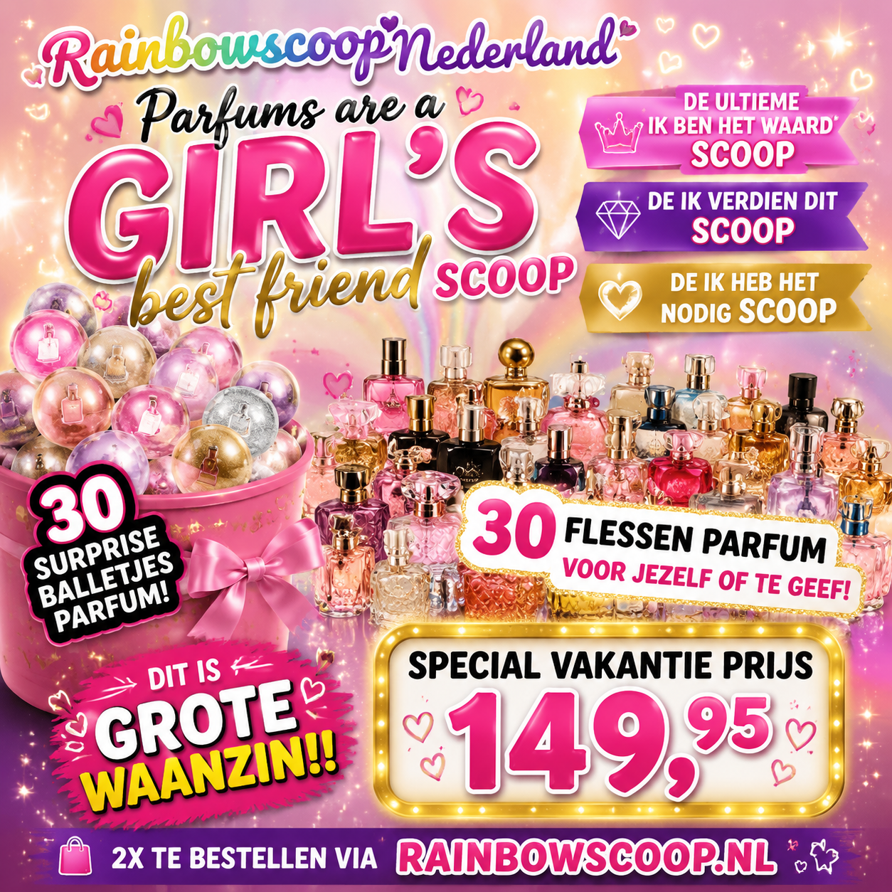 Geen 30 maar 33 mystery parfums