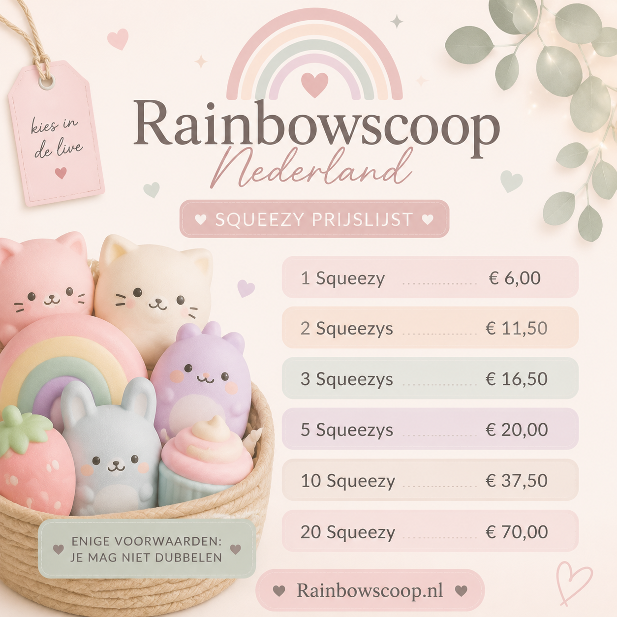 1 Squeezy naar keuze
