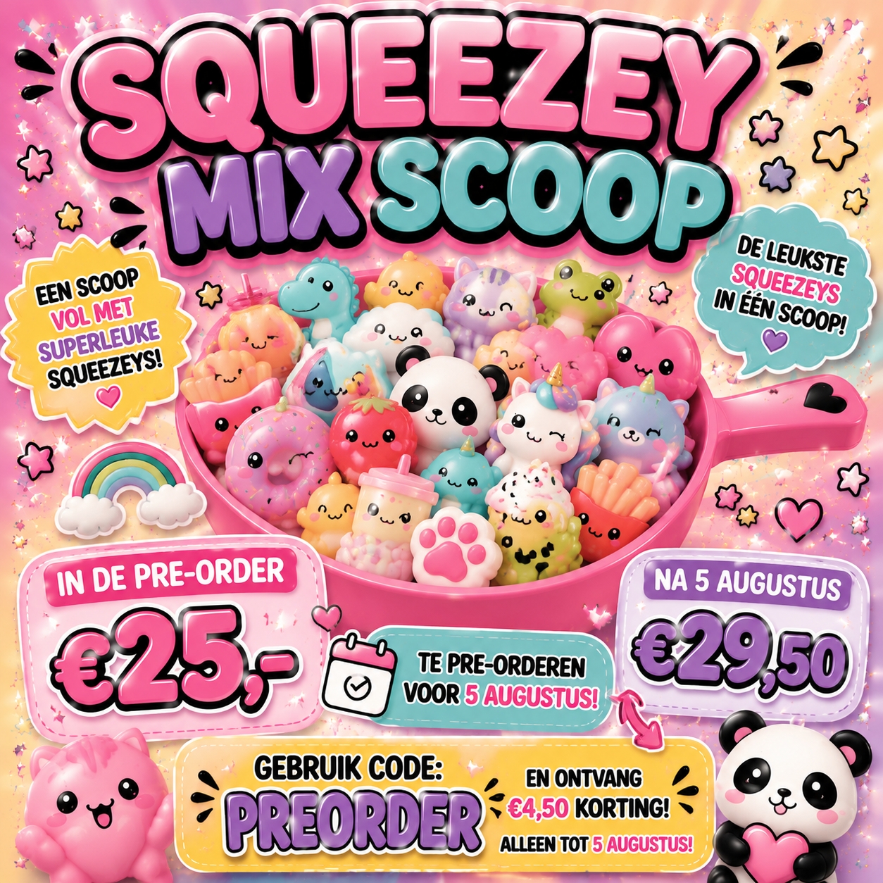 1 scoop mix Squeezys