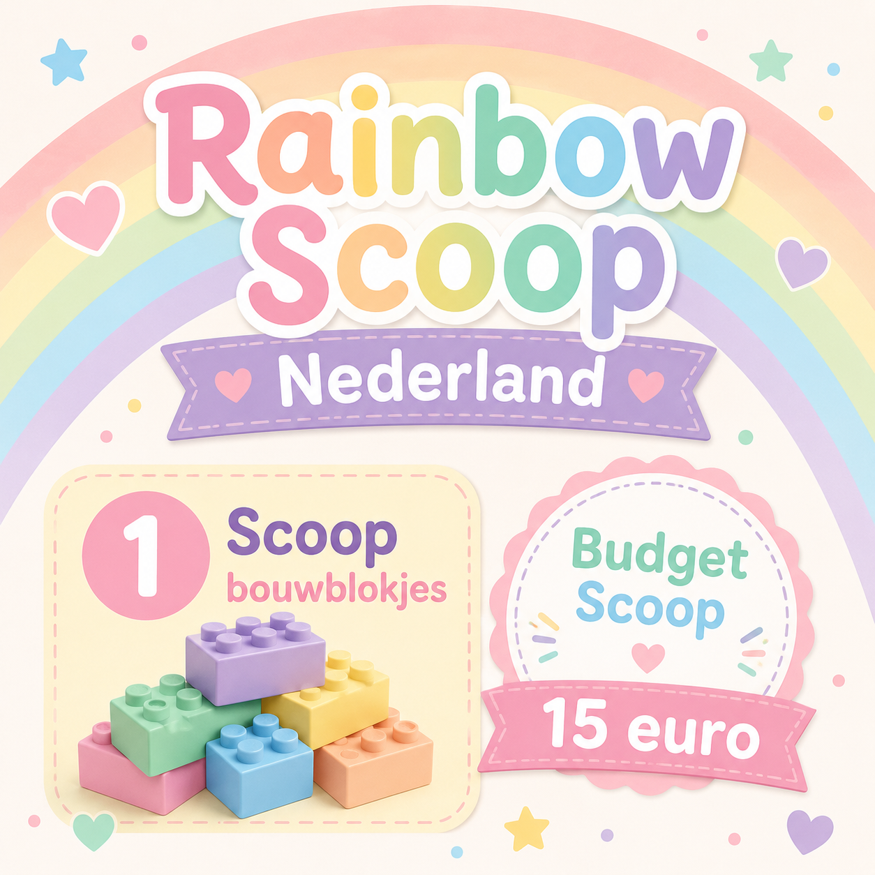 1 grote scoop budget bouwblokjes