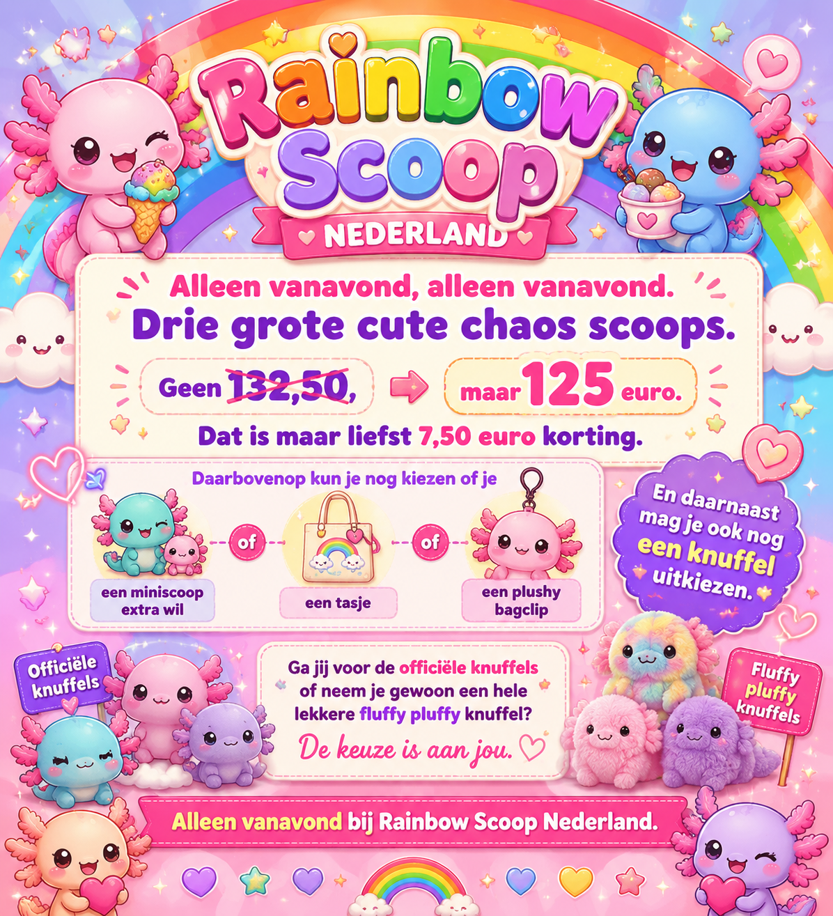 3 grote cute chaos scoops