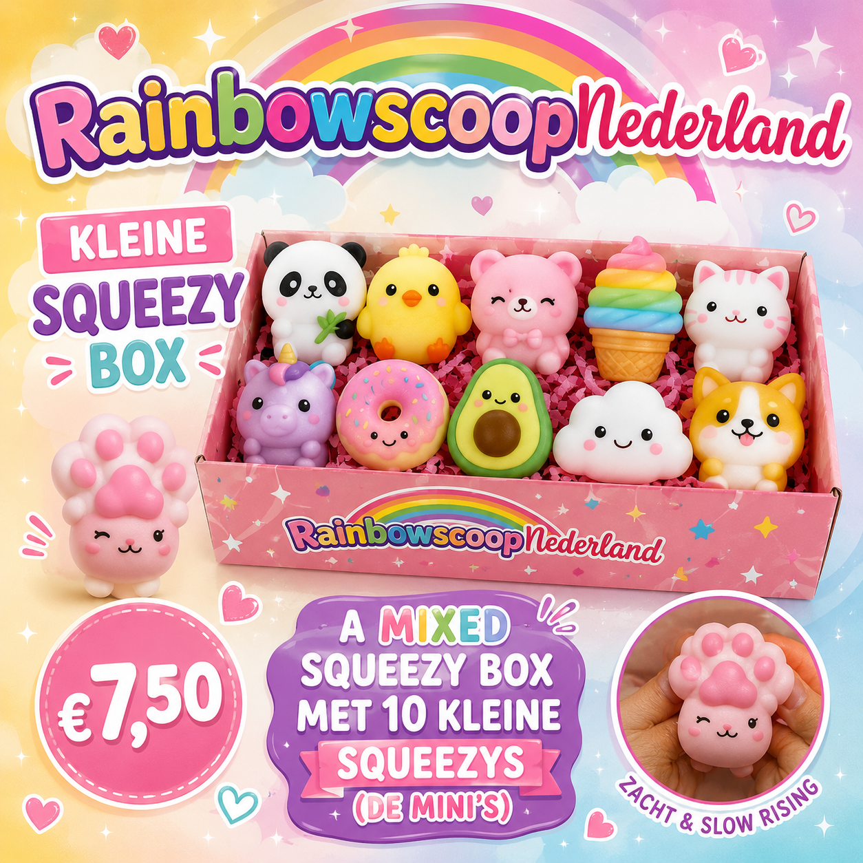 10 mini squeezy random