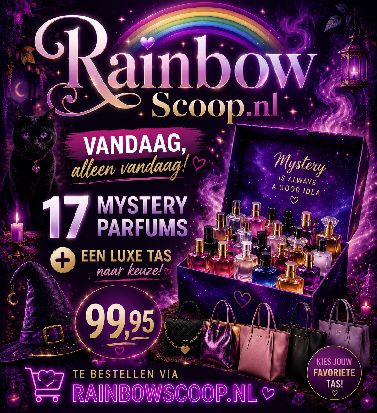17 mystery parfums plus luxe tas