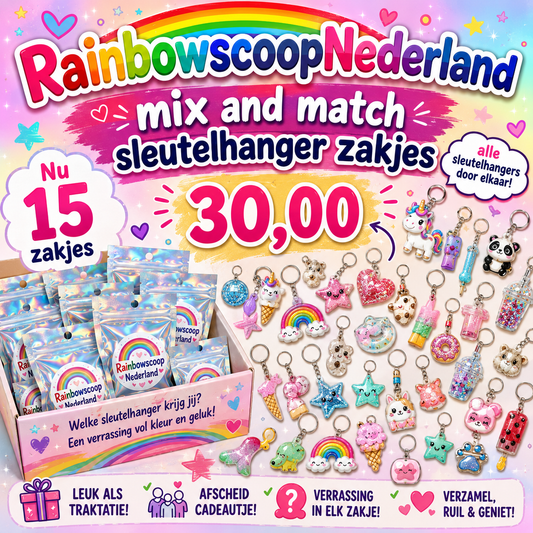 Mix and match sleutelhanger zakjes