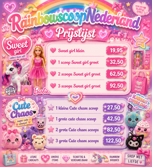 1 grote scoop Sweet girl