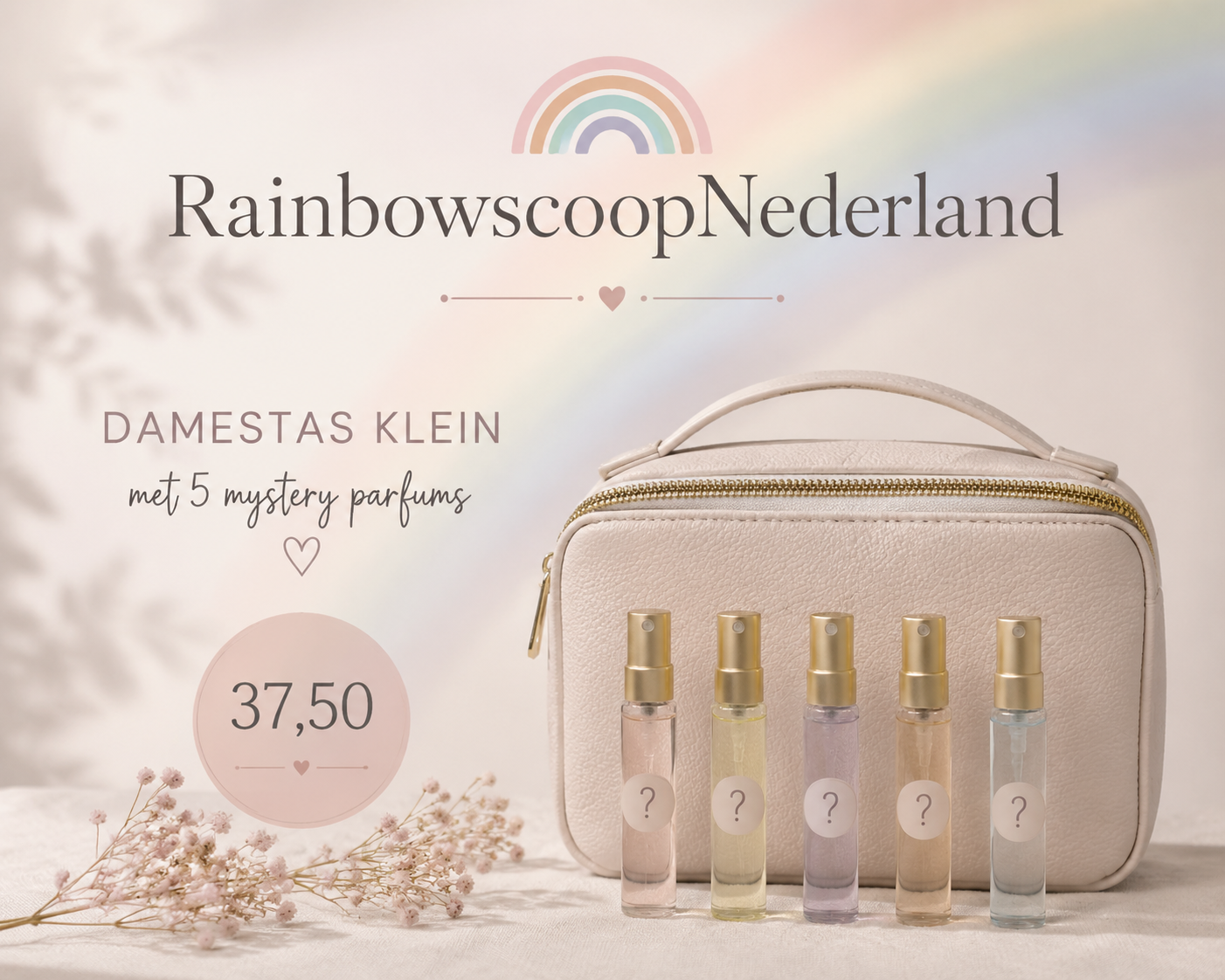 Luxe kleine tas & 5 mystery parfums