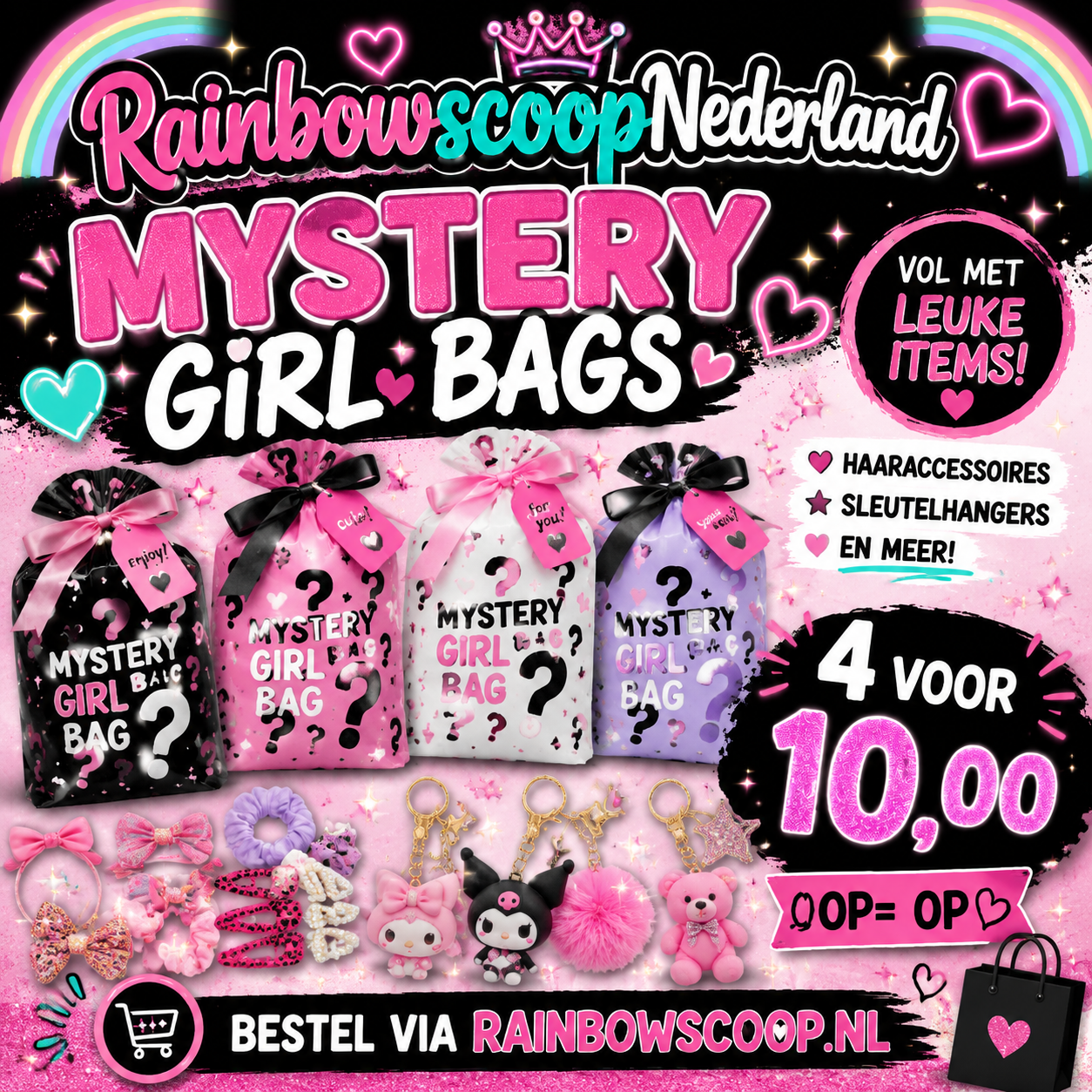 Mystery girl bags x4