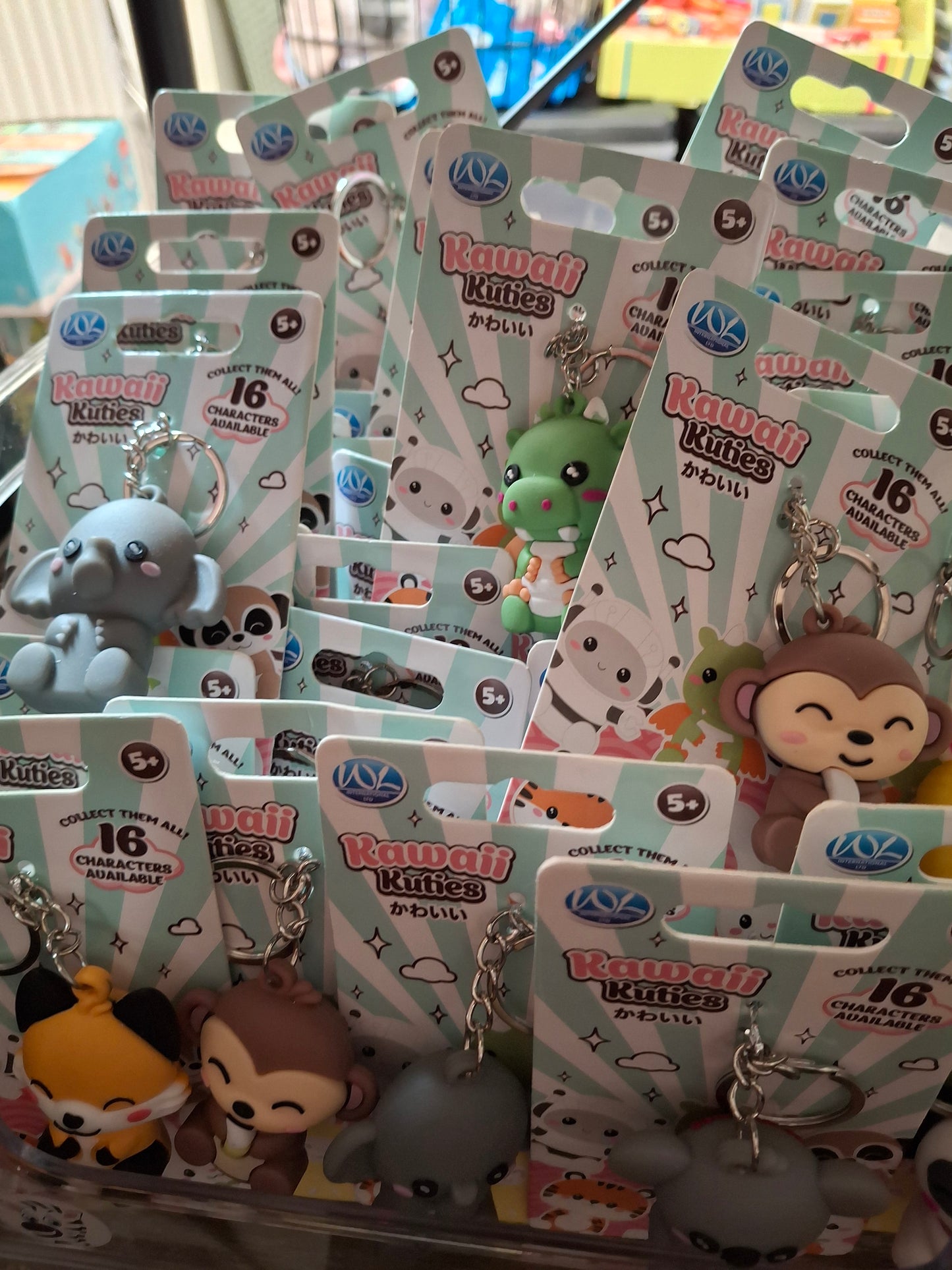 5 stuks, random gekozen cute sleutelhanger